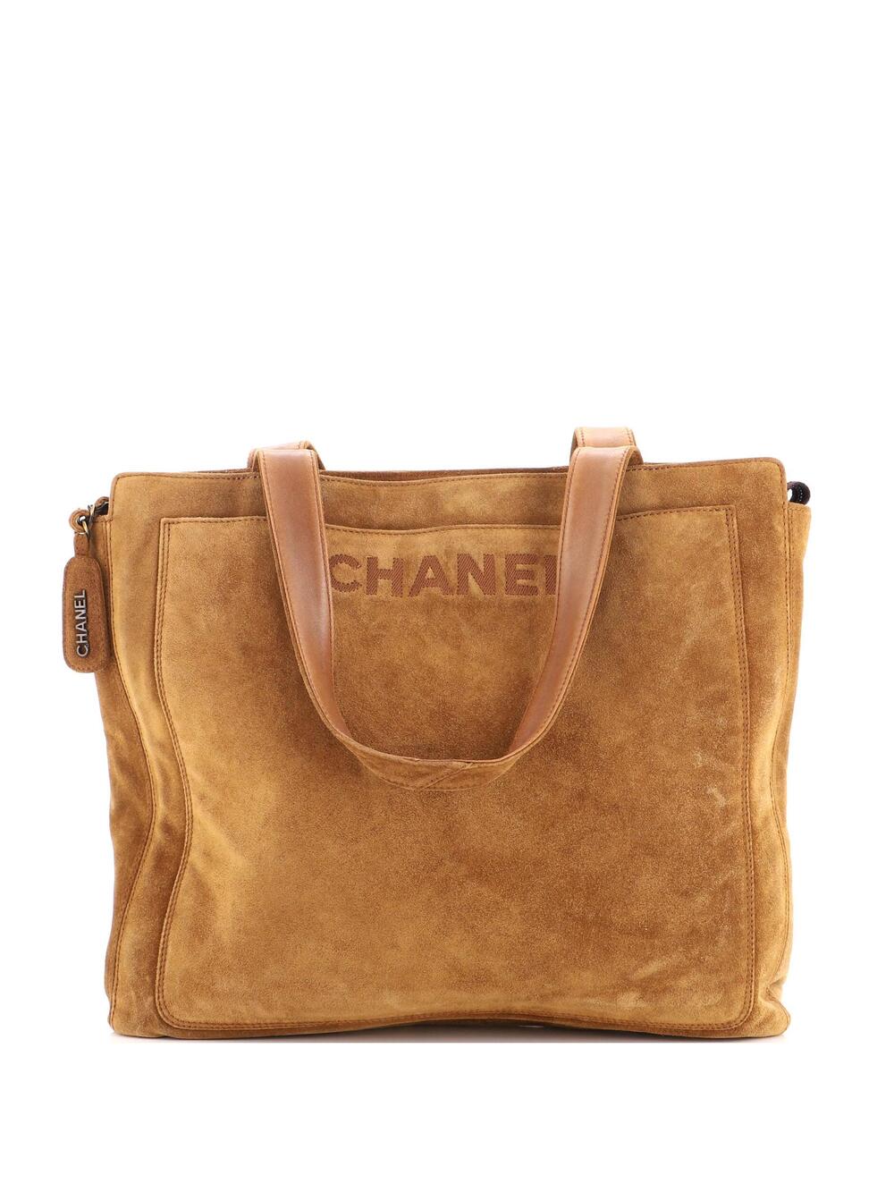 Chanel Vintage Logo Tote Suede Large #374963C97B